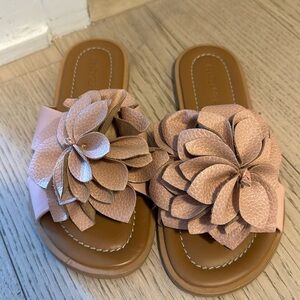 See By Chloe Pink Floral Sandals